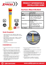 Safety Xpress BOLSM140D Product Information & Installation Manual preview