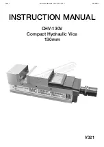 Preview for 1 page of Safeway CHV-130V Instruction Manual