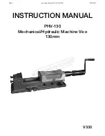 Preview for 1 page of Safeway PHV-130 Instruction Manual