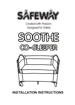 Safeway SOOTHE CO-SLEEPER Installation Instructions Manual предпросмотр