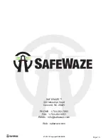 Preview for 16 page of SafeWaze 018-6000 Instruction Manual