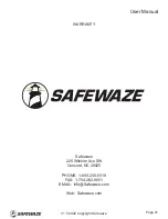 Preview for 22 page of SafeWaze 019-8016 User Manual