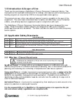 Preview for 4 page of SafeWaze 4 Person Temporary Horizontal Lifeline User Manual