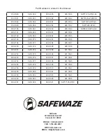 Preview for 20 page of SafeWaze Arc Flash 019-1080 User Manual