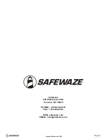 Preview for 19 page of SafeWaze FS-EX10-100-G Instruction Manual