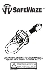 SafeWaze FS-EX213 Operation And Instruction Manual предпросмотр