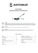 Preview for 1 page of SafeWaze FS-EX2510 User Instruction Manual