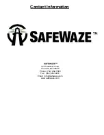 Предварительный просмотр 17 страницы SafeWaze FS-EX330-LERF Instructions Manual