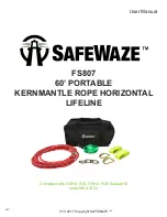 SafeWaze FS807 User Manual preview