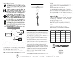 Preview for 2 page of SafeWaze FS886 Instruction Manual