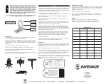 Preview for 2 page of SafeWaze FS888 Instruction Manual