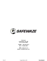 Preview for 20 page of SafeWaze LATITUDE PRO SRL-P Series Instruction Manual