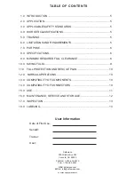 Preview for 2 page of SafeWaze LATITUDE TIE BACK Instruction Manual