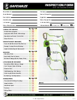 Preview for 15 page of SafeWaze LATITUDE TIE BACK Instruction Manual