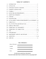 Preview for 2 page of SafeWaze NORTHSTAR CLASSIC SRL Instruction Manual