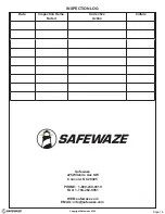 Preview for 16 page of SafeWaze NORTHSTAR CLASSIC SRL Instruction Manual