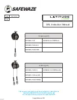 Preview for 1 page of SafeWaze SW-8008-11LE Instruction Manual