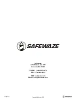 Preview for 20 page of SafeWaze SW-8008-11LE Instruction Manual