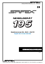 Safex 195 SG Instruction Manual preview