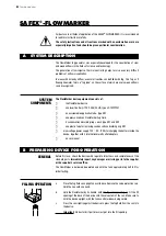 Предварительный просмотр 6 страницы Safex Tintschl Engineering FlowMarker Instruction Manual