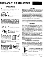 Предварительный просмотр 5 страницы safgard Pres-vac P-3000 Operating Instructions Manual