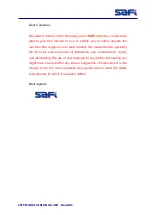 Preview for 3 page of SAFI VISION AS 300 Manual Of Instructions For Installation Use Maintenance