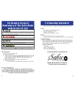 Preview for 7 page of Safire 115-TT-TNG-16” Owner'S Manual