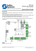 Preview for 1 page of Saflec Systems SDC-320 Quick Start Manual