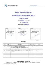 Preview for 1 page of Safran CORTEX RTR NeXt Series User Manual