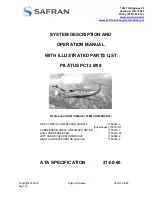 Preview for 1 page of Safran PILATUS PC12 M19 Manual