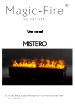 Preview for 1 page of safretti Magic-Fire MISTERO 500 User Manual