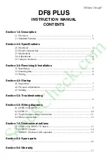 Preview for 2 page of Saftronics DF8 PLUS Series Instruction Manual