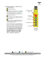 Preview for 23 page of SAFWAY Spider UPPRO P2514 Operator Instructions Manual