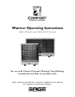 Preview for 2 page of Sage Products Comfort 7944 Operating Instructions Manual