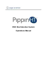 Preview for 1 page of Sage Science PippinHT Operation Manual