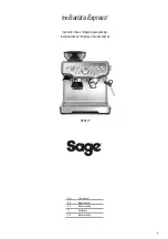 Предварительный просмотр 1 страницы Sage Barista Express SES870 Instruction Book