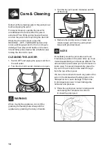 Предварительный просмотр 10 страницы Sage Big Squeeze SJS700 Quick Manual
