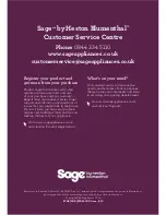 Preview for 1 page of Sage BTA820UK Instruction Booklet