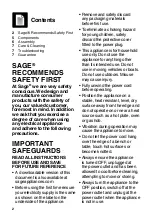 Preview for 2 page of Sage Citrus Press Pro Quick Start Manual