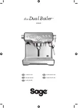 Sage Dual Boiler Quick Manual предпросмотр