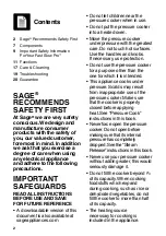 Preview for 2 page of Sage Fast Slow Pro Quick Manual