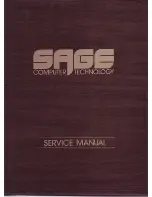 Preview for 1 page of Sage II Service Manual