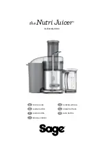 Preview for 1 page of Sage Nutri Juicer BJE410 User Manual