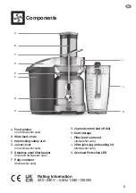 Preview for 2 page of Sage Nutri Juicer Cold BJE430 User Manual