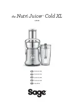Sage Nutri Juicer Cold XL SJE830 Quick Manual preview