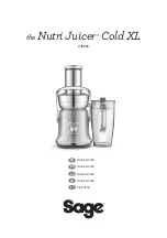 Preview for 1 page of Sage Nutri Juicer Cold XL SJE830 Quick Manual