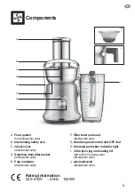 Preview for 5 page of Sage Nutri Juicer Cold XL SJE830 Quick Manual