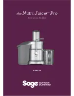 Preview for 2 page of Sage Nutri Juicer Pro Instruction Booklet