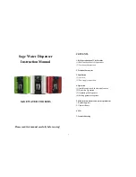 Sage SAGECGRN Instruction Manual preview