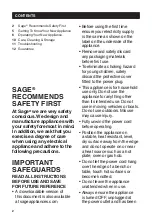 Preview for 2 page of Sage SCG600 Quick Manual